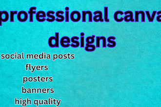 design professional canva posts