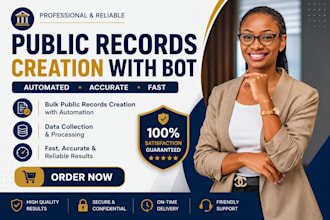 do public records creation with bot
