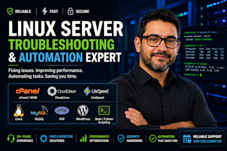 fix your linux server and write scripts to automate tasks