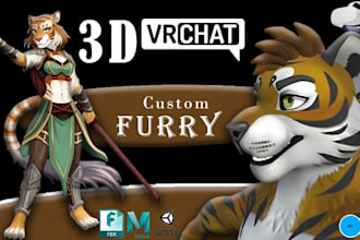 create a custom 3d vrchat avatar character model