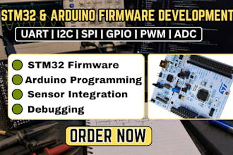 write c and code for stm32, arduino, and embedded microcontrollers