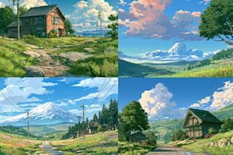 create illustrations and environments for your project