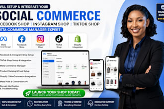 setup facebook shop instagram shop tiktok shop meta commerce manager