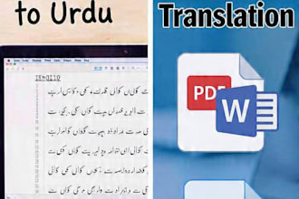 do data entry , typing and urdu and english translation