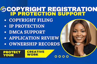 help with copyright registration, copyright filing and IP protection