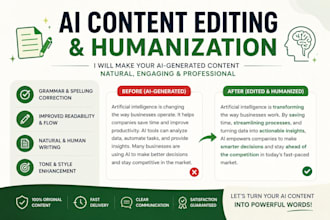 edit and humanize ai generated content