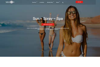 design wix tanning salon website body contouring website sunless tanning website
