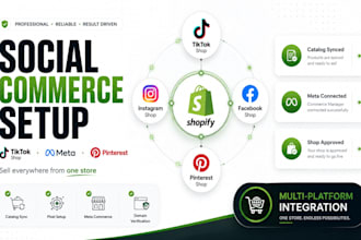 setup tiktok shop instagram shop facebook meta shop with shopify integration