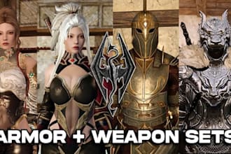 create port or edit 3d custom weapon armor for skyrim mod sfm model fallout 4