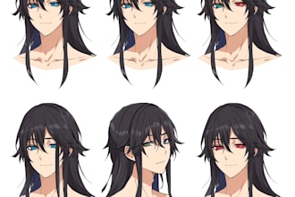 draw character sheet in anime style