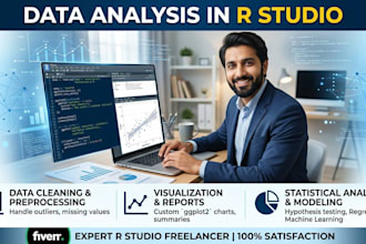 perform data analysis using r studio