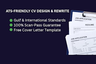design a professional ats optimized CV for gulf job markets