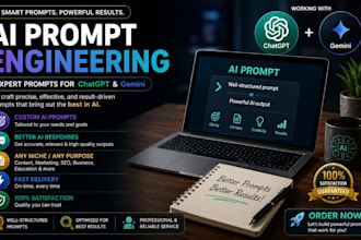 create custom prompt engineering solutions for chatgpt and gemini