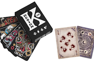 design professional custom card game, board game and trading card designs