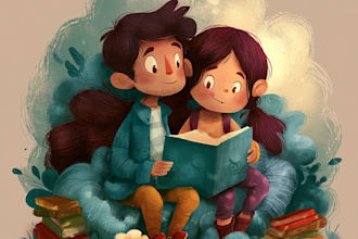 create a cute character for children book