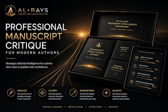 professionally critique your novel with actionable feedback
