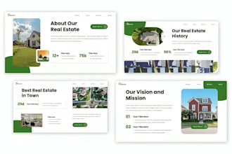 design modern real estate powerpoint template property investment pitch deck