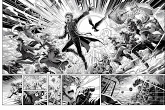 create engaging manga comic pages with backgrounds