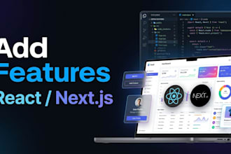 add new features to your react or nextjs application