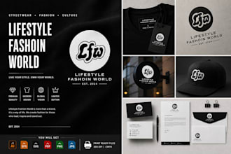 design a modern clothing logo and premium fashion branding