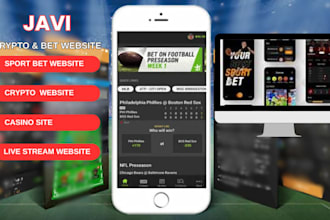 develop sport bet website, bet app, crypto website, crash, slot