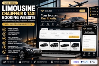 limousine website chauffeur and taxi direct booking website airport vtc website