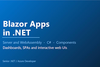 build a fast blazor web app or interactive dashboard