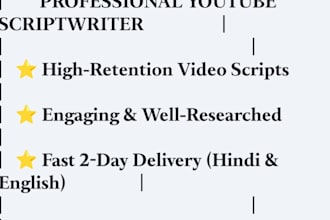 write engaging youtube and explainer video scripts