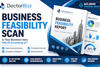 do business feasibility study, market research and competitor analysis