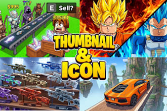 create a thumbnail and icon for your roblox game