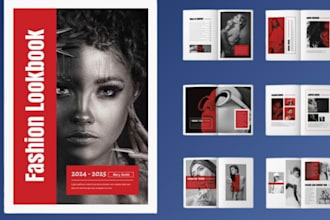 design digital lookbook product catalog fashion magazine flipbook canva ebook