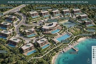 design luxury real estate site plans and professional master plan presentations