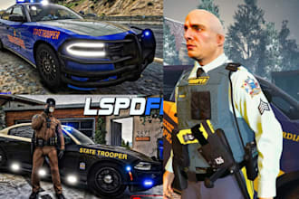 develop fivepd, lspdfr and nopixel inspired police rp server for fivem