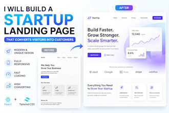 build a high converting startup landing page