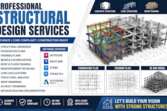 create structural drawings autocad drafting revit bim modeling services