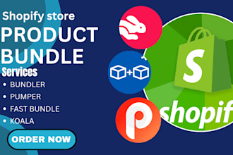 setup shopify product bundle fast bundle vitals pumper bundler koala kaching app