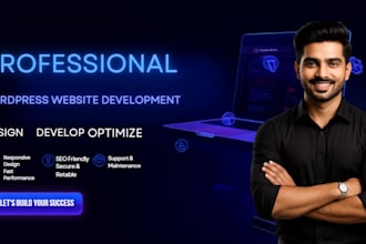 design a stunning wordpress or custom portfolio website that converts