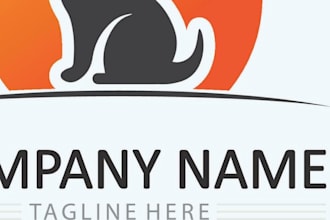 make your equestrian equine horse dog pet farm animal logo