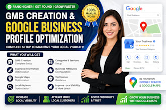 do gmb creation gmp optimization and google maps ranking SEO