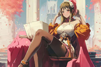 create custom anime digital art for personal projects