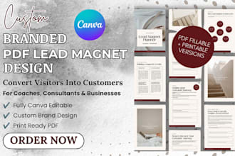 design custom branded pdf lead magnet for coaches and businesses