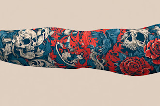 a tattoo design of tattoo sleeve