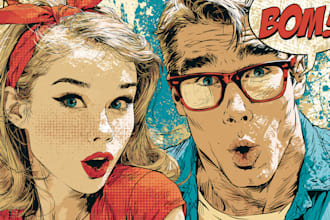 create custom comic and illustration