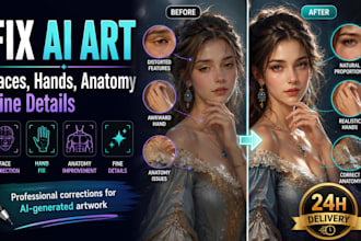 fix ai art faces, hands, anatomy and fine details