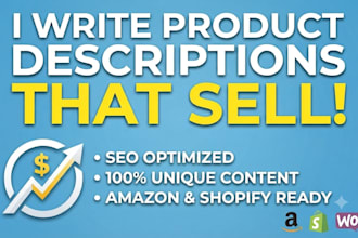 write compelling product descriptions that drive sales