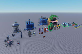 develop roblox games, custom maps, character, asset and roblox studio project