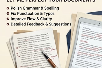 proofread, edit, and fix grammar errors in your text