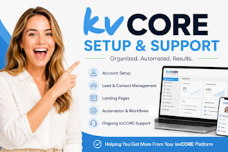 help with kvcore setup updates and virtual assistance