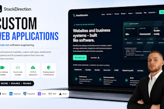 develop a custom web app, marketplace or ecommerce platform