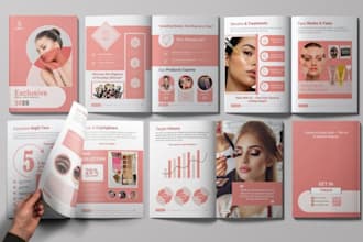 design cosmetic clinic, medspa and skincare brochures
